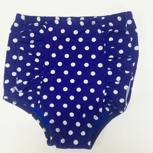 Blue and White Polka Dot Bummies